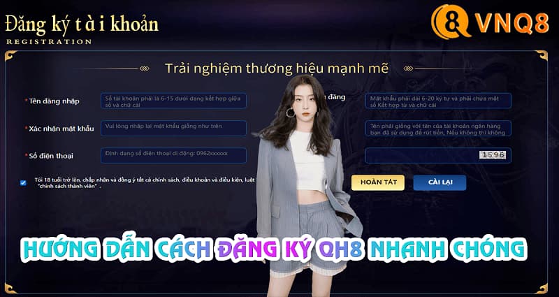 Đăng ký VNQ8 nhanh chóng nhất